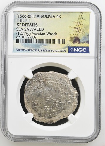 Yucatan Wreck 4 Reales obverse