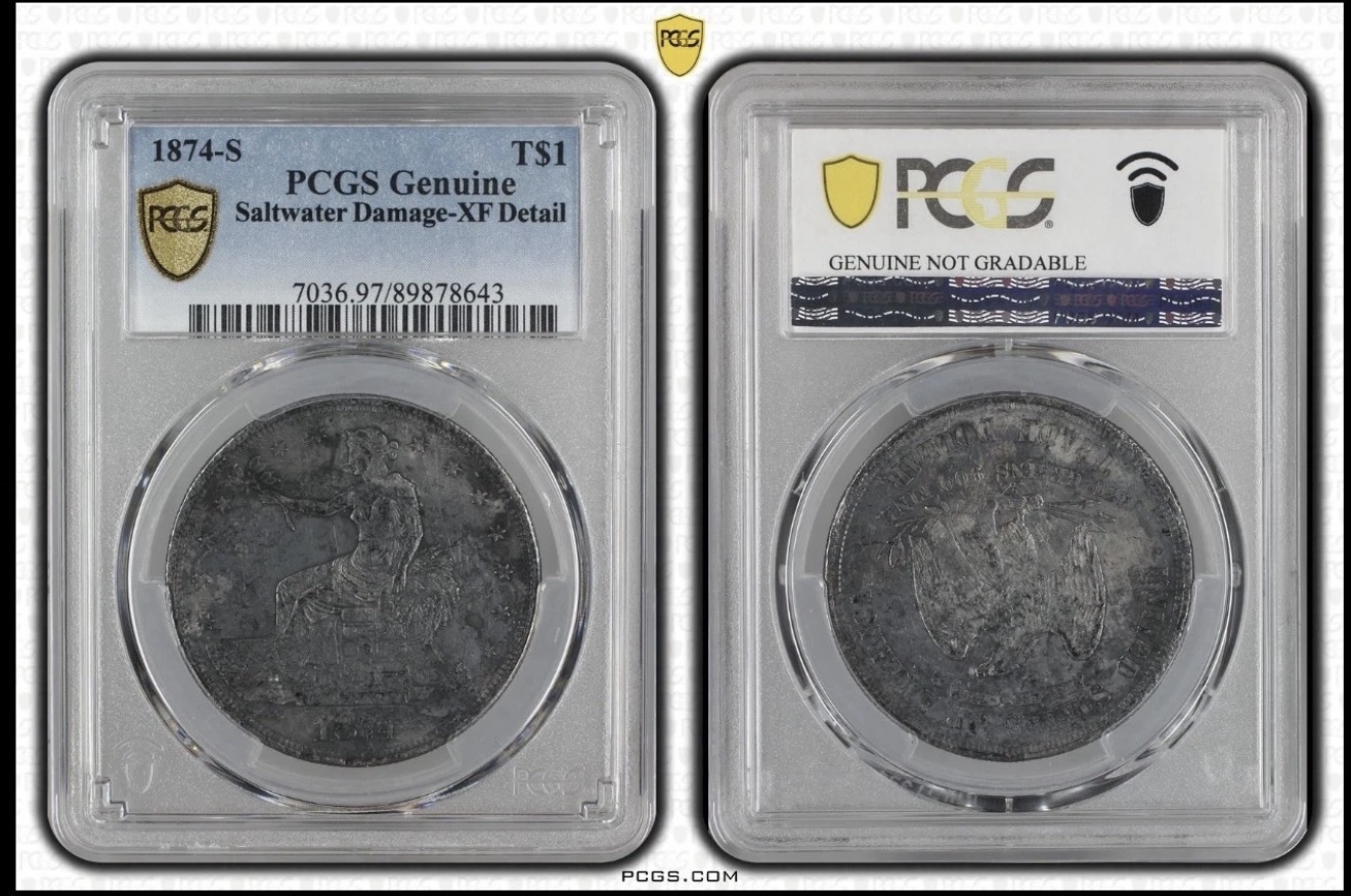 1874-S Trade Dollar - PCGS 89878643